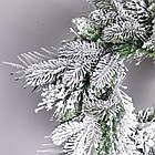 Штучний різдвяний вінок Засніжений Святковий 60 см TD-VINSN, фото 3