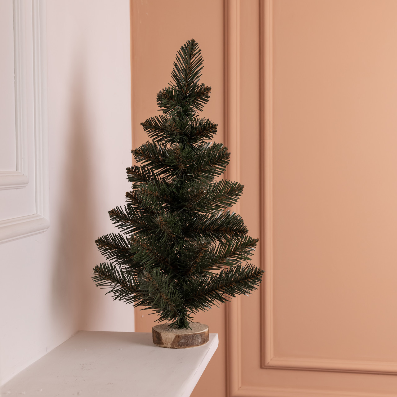 Штучна новорічна настільна міні ялинка «Полонинська» зелена 45 см SOK-M-03-2, фото 1