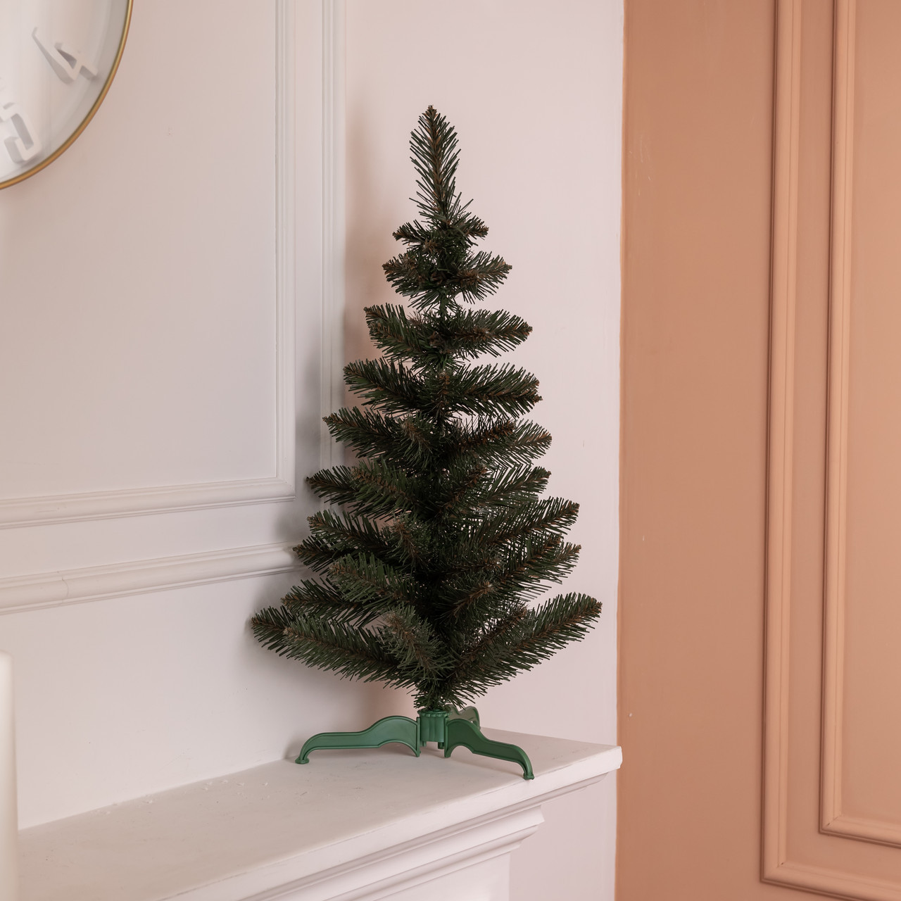 Штучна новорічна настільна міні ялинка «Полонинська» зелена 60 см SOK-M-03-3, фото 1