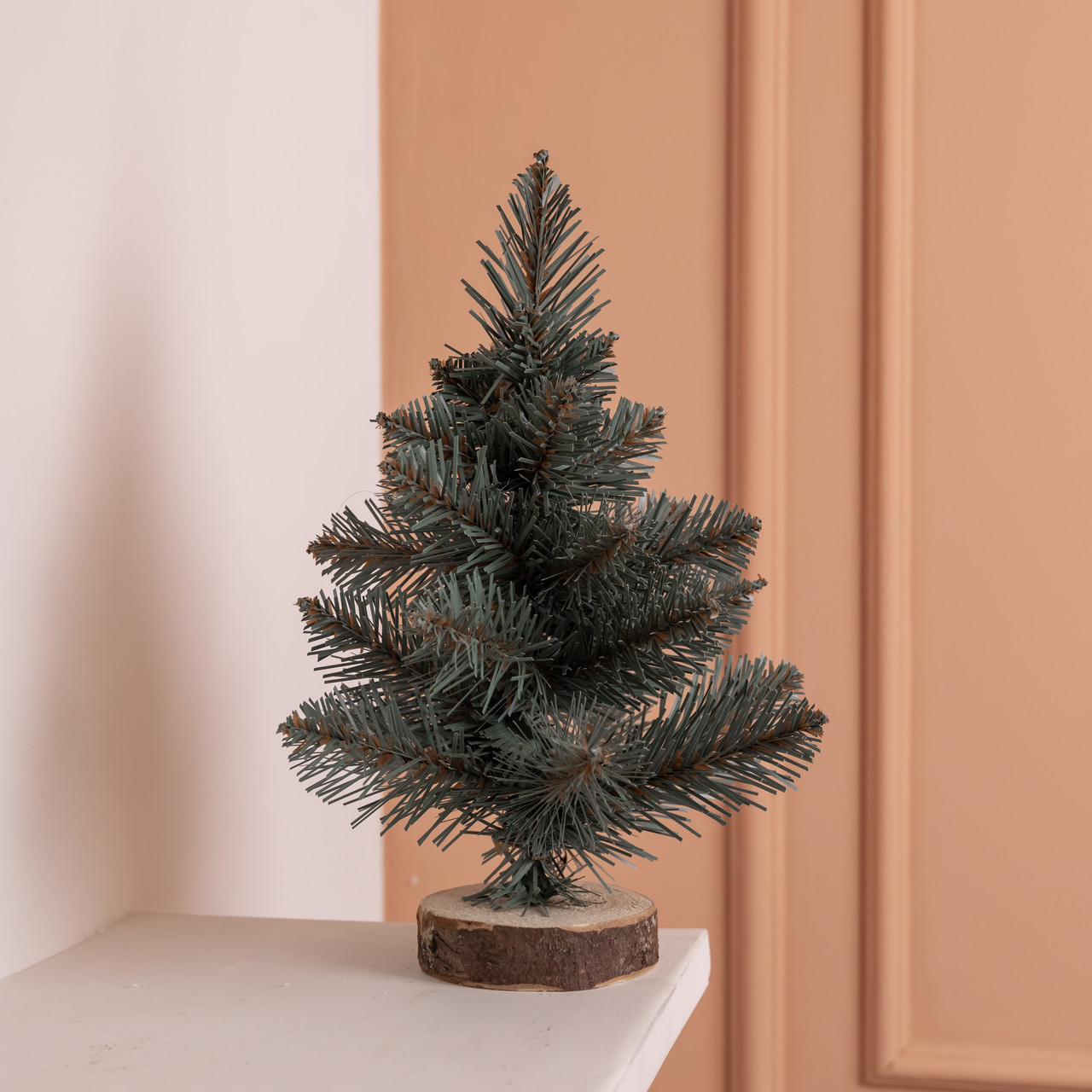 Штучна новорічна міні ялинка «Полонинська» блакитна 25 см SOK-M-03-1-1, фото 1