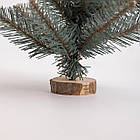 Штучна новорічна міні ялинка «Полонинська» блакитна 45 см SOK-M-03-1-2, фото 2