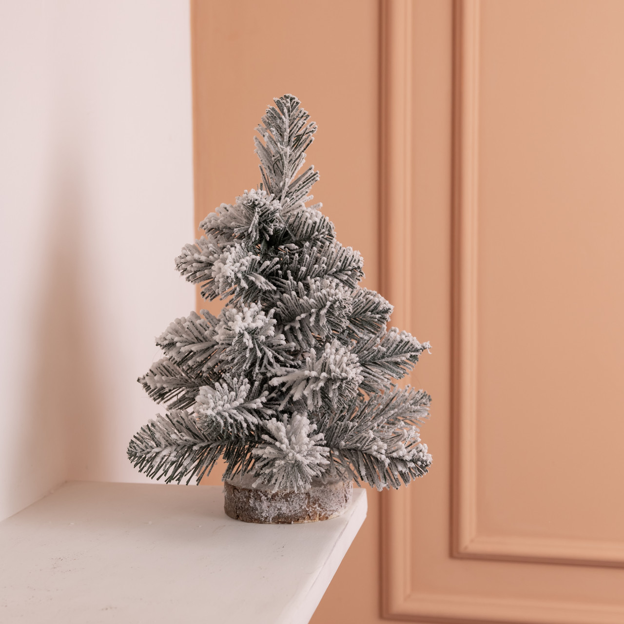 Штучна новорічна міні ялинка «Полонинська» зимова 25 см SOK-M-04-1, фото 1