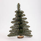 Штучна ялинка настінна Полонина 60 см на дерев'яній підставці SOK-M-V-1, фото 3