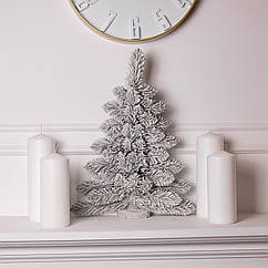 Штучна ялинка настінна Полонина 60 см на дерев'яній підставці SOK-M-V-2