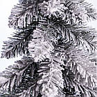 Штучна міні ялинка "Снігова королева" засніжена на дерев'яній підставці 55 см SOK-M-05-2, фото 3