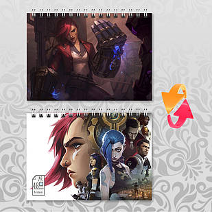 Блокнот на пружині в клітинку 48 арк. Arcane / Аркейн 019