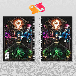 Блокнот на пружині в клітинку 48 арк. Arcane / Аркейн 020