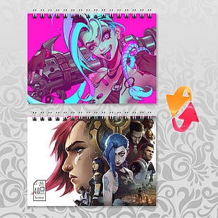 Блокнот на пружині в клітинку 48 арк. Arcane / Аркейн 024