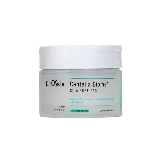 Диски для обличчя заспокійливі з центелою Dr. Oracle Centella Biome Cica Pore Pad, фото 1