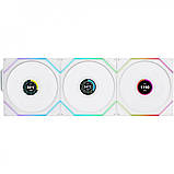 Вентилятор Lian Li Uni Fan TL120 LCD Wireless 3-pack White (12RTLLCD1W3W), фото 2