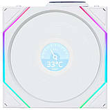 Вентилятор Lian Li Uni Fan TL120 LCD Wireless 3-pack White (12RTLLCD1W3W), фото 5