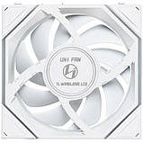 Вентилятор Lian Li Uni Fan TL120 LCD Wireless 3-pack White (12RTLLCD1W3W), фото 7