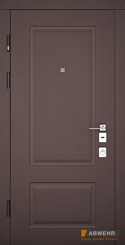 Вхідні двері Abwehr Grand Ramina 509 Бронзовий браш + Білий супермат 860*2050 мм Вхідні двері для квартир
