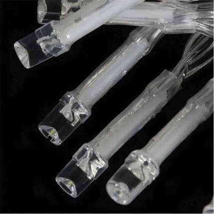 Світлодіодна гірлянда-нитка 800 LED, 40 метрів, теплий білий колір, прозорий шнур, декоративна LED гірлянда для дому, фото 3