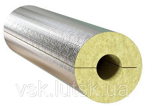 Циліндр теплоізоляційний базальт. фольгований  89/80, фото 1