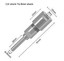 Перехідник подовжувач для фрези по дереву хвостовик 6.35мм на 8мм