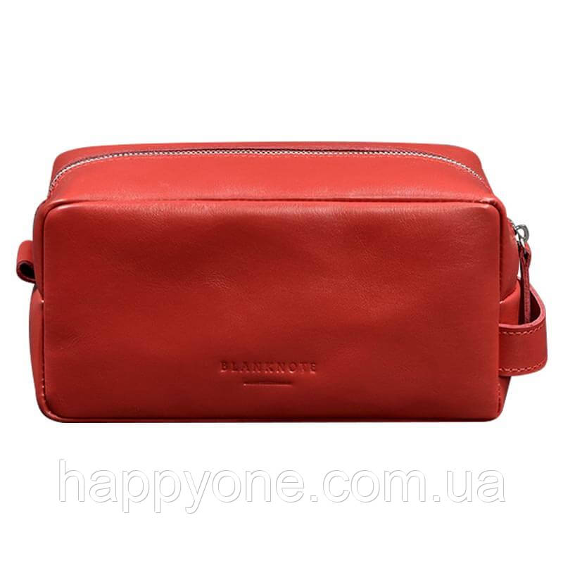 Шкіряна косметичка-несесер 6.0 (червона) шкіра краст, фото 1