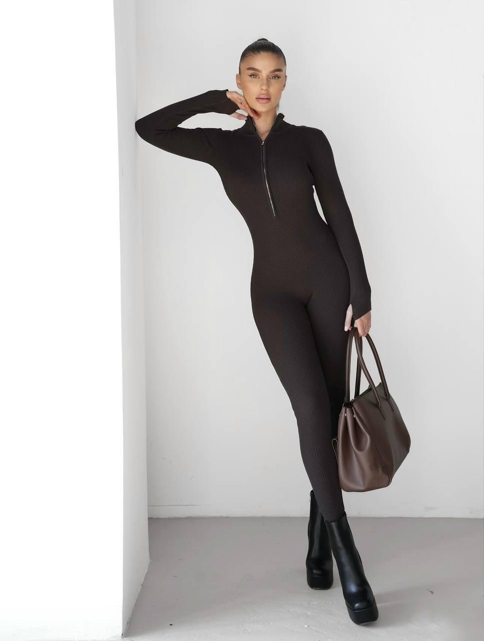 Комбінезон на флісі для милих дам "Рубчик". Розміри: 42-44, 44-46, 46-48, фото 1