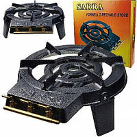 Чавунна газова плита Sarra 9,2 кВт, 3 контури, для дачі та кемпінгу, під балони 5 50 л