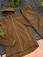 Мужской летний костюм Neylon Balance койот для активного отдыха и защиты от дождя