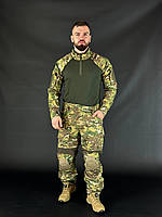 Мужской комплект тактической одежды RM Мультикам с наколенниками для активного отдыха и тренировок