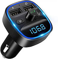 FM-трансмітер LENCENT T25 Bluetooth з двома USB портами, CVC-шумозаглушення, підтримка microSD