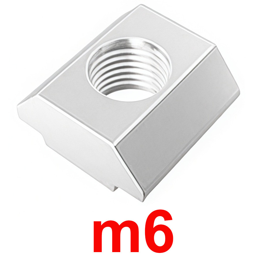Т-гайка М6 заставна паз 6 для алюмінієвого профілю 20