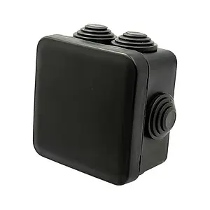 Коробка розподільна зовнішня герметична IP55 квадратна чорна 100х100х50 мм Neomax NX1145