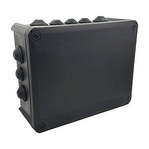 Коробка розподільна накладна герметична IP66 чорна 240х190х95 мм Neomax NX1148