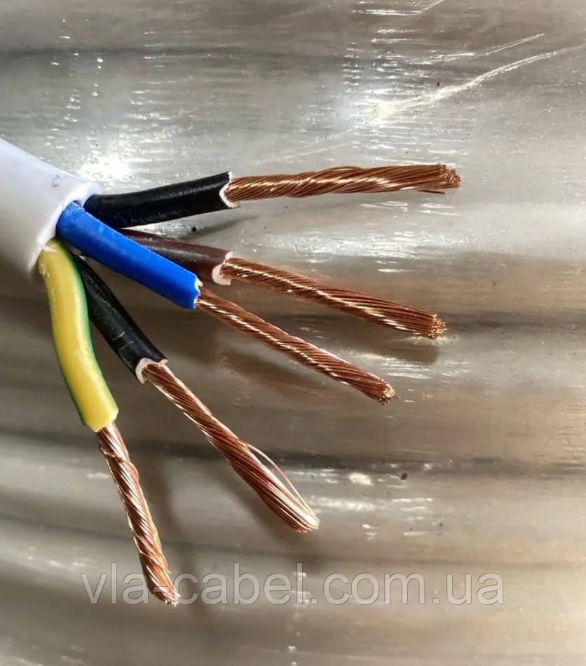 Провід круглий ПВС 4х1.5 мідний гнучкий Одеса ГОСТ (бухта 100м), фото 1