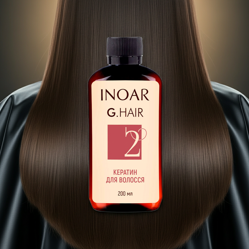 Кератин Inoar G.Hair Premium Hair Keratin, Step 2, 200 ml, фото 1