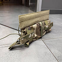 Підсумок на 2 магазини, WINTAC, горизонтальний DNP, CORDURA 1000D, Мультикам, фото 3