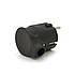 Вилка із заземленням кутова, 16A 250V, A105, Black, Q40, фото 2