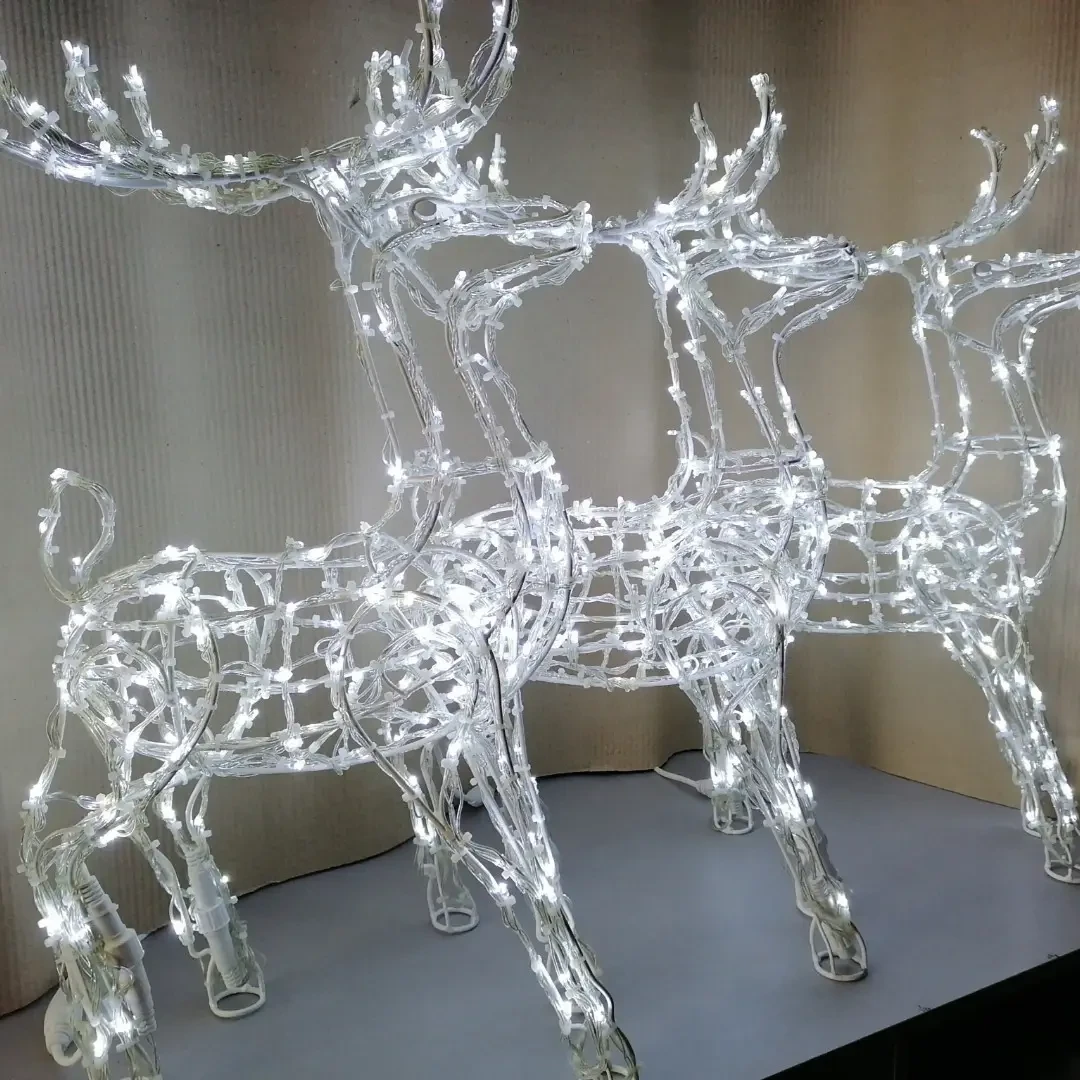 Світлодіодна 3D Фігура Олень 70 см, фото 1