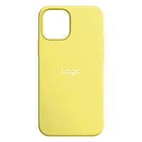 Силіконовий чохол Silicone Case Full Size для iPhone 11 з захистом корпусу колір Mellow Yellow