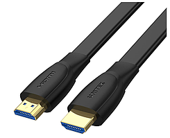 Кабель Unitek HDMI 2.0 5m (4k/60Hz, плоський) C11063BK-5M