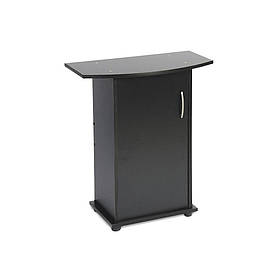 Підставка Природа ПО під акваріум збірна овальна з дверима чорна 60х30х70 см