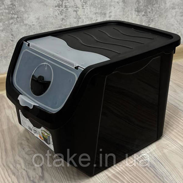 Контейнер для зберігання овочів, чорний, фото 1