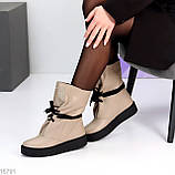 Жіночі коричневі черевики, жіночі шкіряні челсі, жіночі зимові черевики, натуральні жіночі черевики, фото 2