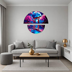 Інтер'єрна модульна картина Пейзаж. Японська ніч