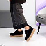 Жіночі зимові кеди, Зимові автроледі кеди коричневого кольору, Зимові замшеві кеди, фото 5