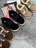 Жіночі зимові кеди, Зимові автроледі кеди коричневого кольору, Зимові замшеві кеди, фото 4