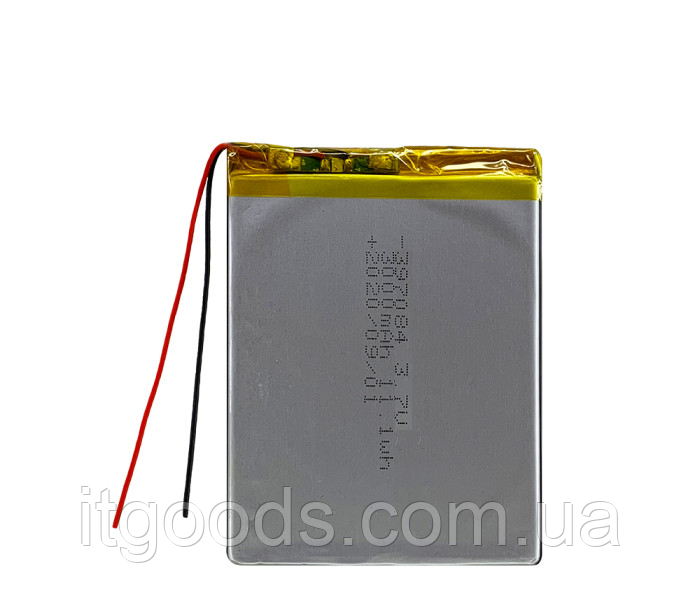 Універсальний акумулятор (АКБ, батарея) 3.7V 3000mAh (3.0*65*80mm) 2-pin для планшетів / телефонів / камер / електронних книг