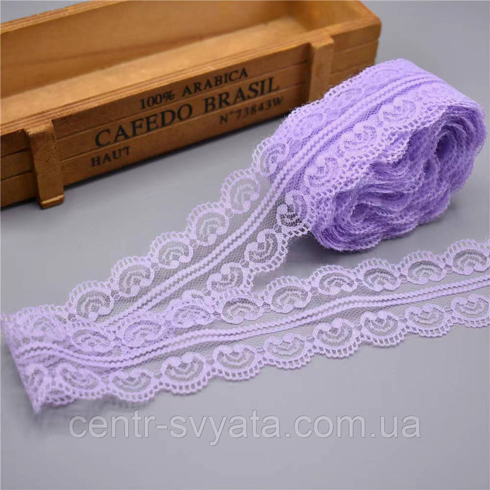 Мереживо "Ельза" (4,5 см х 10 м) Бузкове