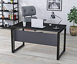 Письмовий стіл LD G-135-36 135х70х75 см. Горіх Модена. Комп'ютерний стіл для дому та офісу, фото 3