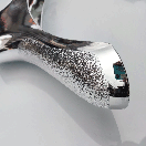 Пластикові плічки вішалки 38 см срібні з широким плечем 6 см для верхнього одягу, фото 2