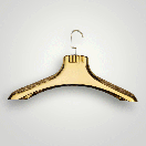 Пластикові плічки вішалки 38 см срібні з широким плечем 6 см для верхнього одягу, фото 3