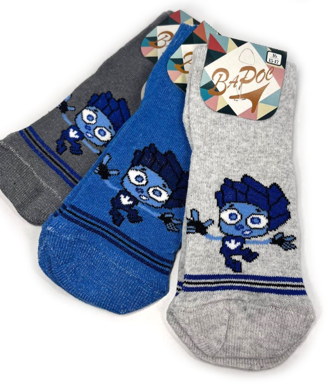 Шкарпетки дитячі,демісезонні, стрейч Нолик 16 р. (12 пар!) Варос, фото 1