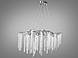 Підвісна люстра Diasha 605-L900CH "Гліцинія" кришталева композиція завдовжки 90 см з 10 лампами E14, фото 4
