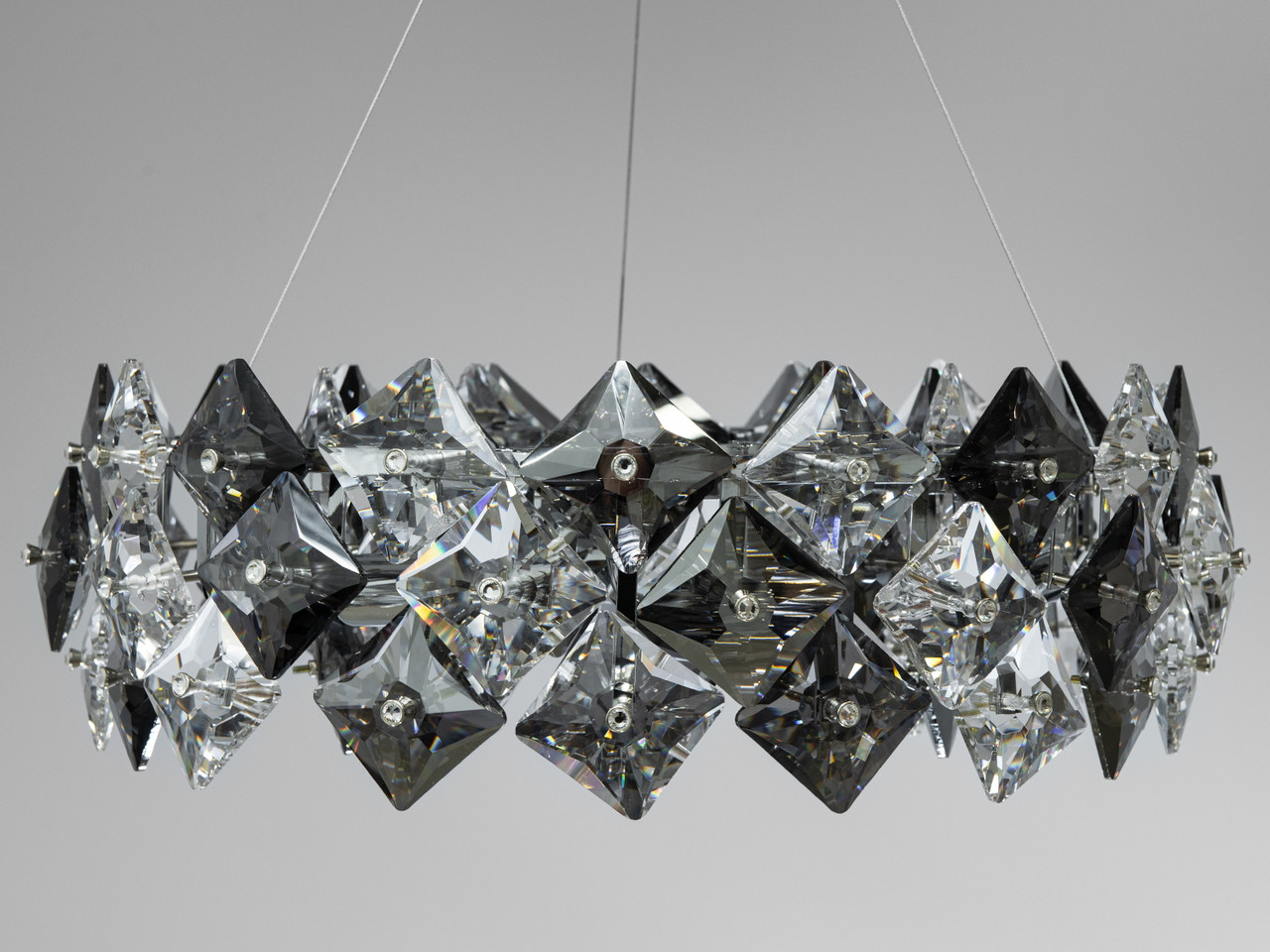 Підвісна люстра Diasha 21001/550CH — кришталева люстра на 8 ламп E14, діаметр 57 см, висота до 95 см, фото 1